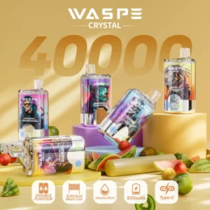 WASPE Crystal 40000  Puffs Dual flavor